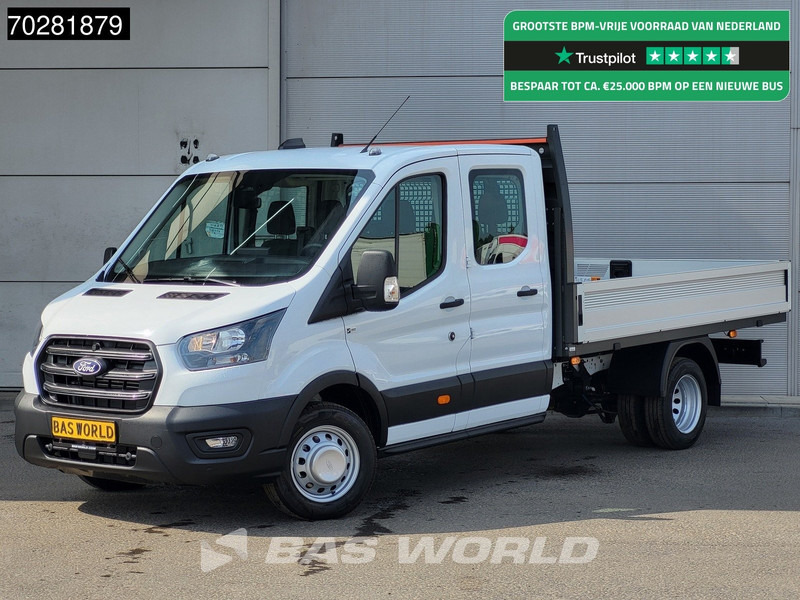 Ford Transit 170pk Automaat Dubbel Cabine 3500kg Trekhaak Open Laadbak Pritsche SYNC4 scherm CarPlay Camera Airco Trekhaak Cruise control - Automašīna ar kravas platformu: foto 1 Ford Transit 170pk Automaat Dubbel Cabine 3500kg Trekhaak Open Laadbak Pritsche SYNC4 scherm CarPlay Camera Airco Trekhaak Cruise control - Automašīna ar kravas platformu: foto 1