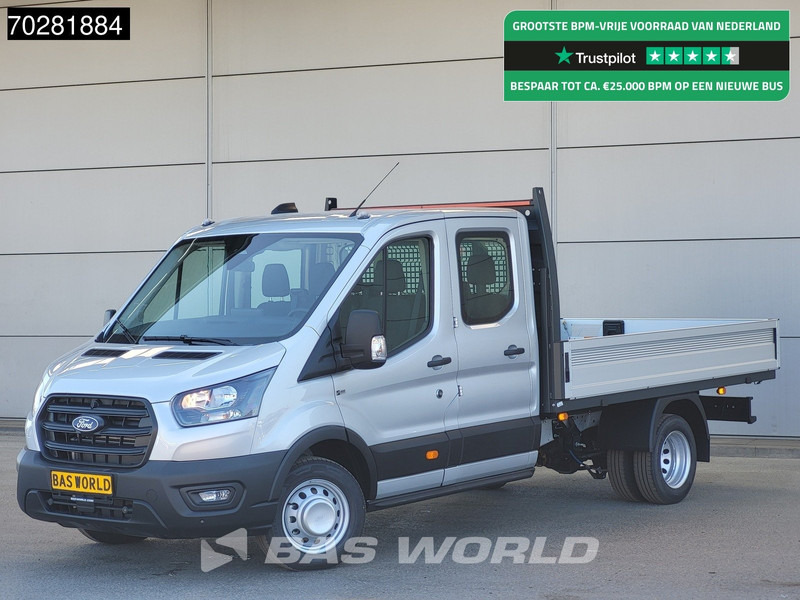 Ford Transit 170pk Automaat Dubbel Cabine 3500kg Trekhaak Open Laadbak Pritsche SYNC4 scherm CarPlay Camera Airco Trekhaak Cruise control - Automašīna ar kravas platformu: foto 1 Ford Transit 170pk Automaat Dubbel Cabine 3500kg Trekhaak Open Laadbak Pritsche SYNC4 scherm CarPlay Camera Airco Trekhaak Cruise control - Automašīna ar kravas platformu: foto 1