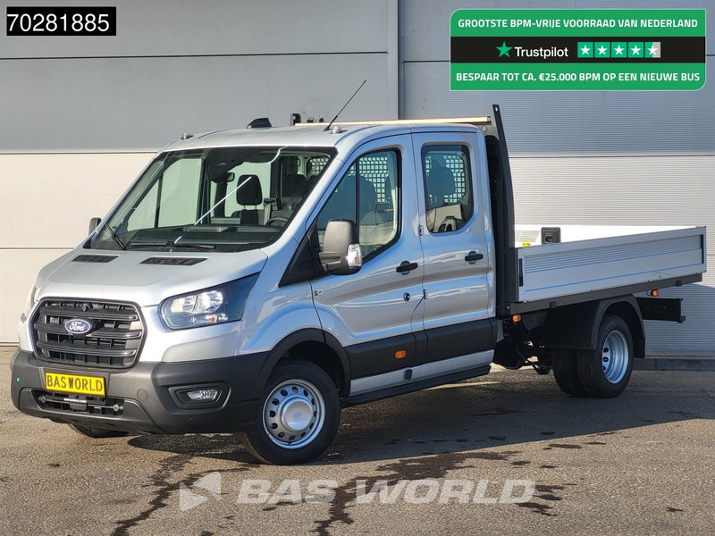 Ford Transit 170pk Automaat Dubbel Cabine 3500kg Trekhaak Open Laadbak Pritsche SYNC4 scherm CarPlay Camera Pickup Airco Trekhaak Cruise cont - Automašīna ar kravas platformu: foto 1 Ford Transit 170pk Automaat Dubbel Cabine 3500kg Trekhaak Open Laadbak Pritsche SYNC4 scherm CarPlay Camera Pickup Airco Trekhaak Cruise cont - Automašīna ar kravas platformu: foto 1
