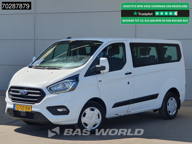 Ford Transit Custom 105pk Personenvervoer Incl.BPM/Ex. BTW 9-Persoons Airco Cruise LED Parkeersensoren Taxi Passenger Transport Kombi Tourer Euro6 L - Mikroautobuss, Pasažieru furgons: foto 1 Ford Transit Custom 105pk Personenvervoer Incl.BPM/Ex. BTW 9-Persoons Airco Cruise LED Parkeersensoren Taxi Passenger Transport Kombi Tourer Euro6 L - Mikroautobuss, Pasažieru furgons: foto 1