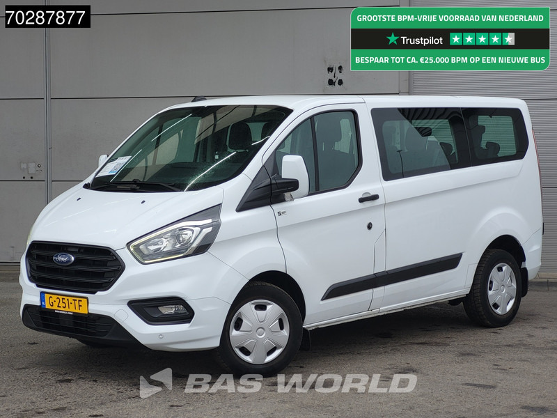 Ford Transit Custom 105pk Personenvervoer Incl.BPM/Ex. BTW 9-Persoons Airco Cruise LED Parkeersensoren Taxi Passenger Transport Kombi Tourer Euro6 L - Mikroautobuss, Pasažieru furgons: foto 1 Ford Transit Custom 105pk Personenvervoer Incl.BPM/Ex. BTW 9-Persoons Airco Cruise LED Parkeersensoren Taxi Passenger Transport Kombi Tourer Euro6 L - Mikroautobuss, Pasažieru furgons: foto 1