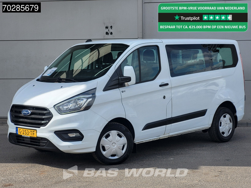 Ford Transit Custom Personenvervoer Incl.BPM/Ex. BTW 9-Persoons Airco Cruise LED Parkeersensoren Taxi Passenger Transport Kombi Tourer Euro6 L2 Airc - Mikroautobuss, Pasažieru furgons: foto 1 Ford Transit Custom Personenvervoer Incl.BPM/Ex. BTW 9-Persoons Airco Cruise LED Parkeersensoren Taxi Passenger Transport Kombi Tourer Euro6 L2 Airc - Mikroautobuss, Pasažieru furgons: foto 1