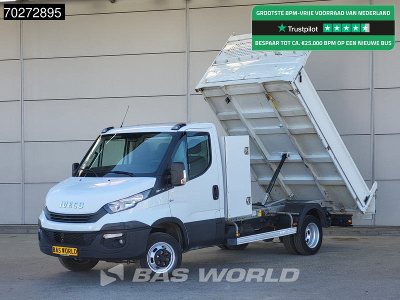 Iveco Daily 35C14 Kipper met Kist Dubbellucht 3,5t Trekhaak Airco Cruise Euro6 Kieper Benne Tipper Airco Trekhaak Cruise control - Komercauto pašizgāzējs: foto 1 Iveco Daily 35C14 Kipper met Kist Dubbellucht 3,5t Trekhaak Airco Cruise Euro6 Kieper Benne Tipper Airco Trekhaak Cruise control - Komercauto pašizgāzējs: foto 1