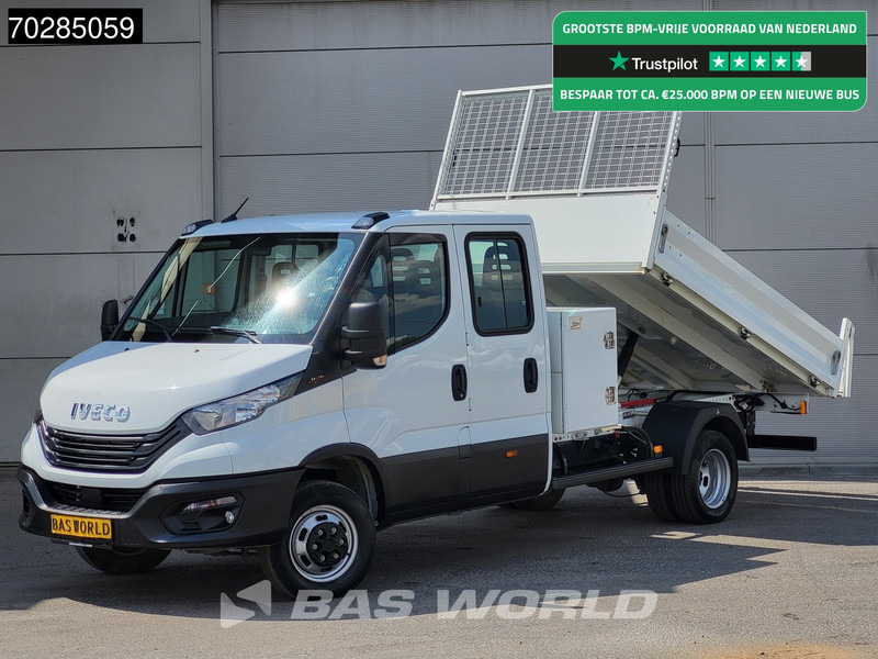Automašīna ar kravas platformu Iveco Daily 35C16 3.0L Open Laadbak met Kist Dubbel Cabine Dubbellucht 3,5t Trekhaak Navi Airco Cruise Camera Euro6 Pritsche Pickup Open Box: foto 1