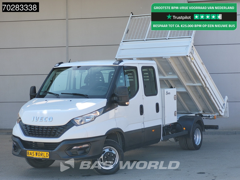 Automašīna ar kravas platformu Iveco Daily 35C16 Open Laadbak Dubbel Cabine met Kist Dubbellucht 3,5t Trekhaak Airco Cruise Navi Camera Euro6 Pritsche Pickup Open Box Airc: foto 1