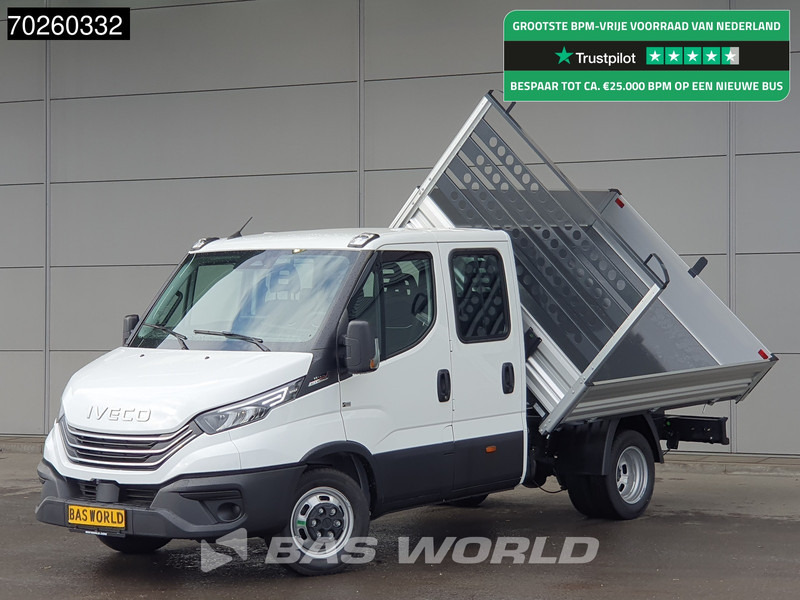 Iveco Daily 35C21 3-Zijdige Kipper Dubbel Cabine 210PK 3.0L Dubbellucht 3,5t Trekhaak ACC Airco LED Camera CarPlay Euro6 Tipper Benne Kieper - Komercauto pašizgāzējs: foto 1 Iveco Daily 35C21 3-Zijdige Kipper Dubbel Cabine 210PK 3.0L Dubbellucht 3,5t Trekhaak ACC Airco LED Camera CarPlay Euro6 Tipper Benne Kieper - Komercauto pašizgāzējs: foto 1