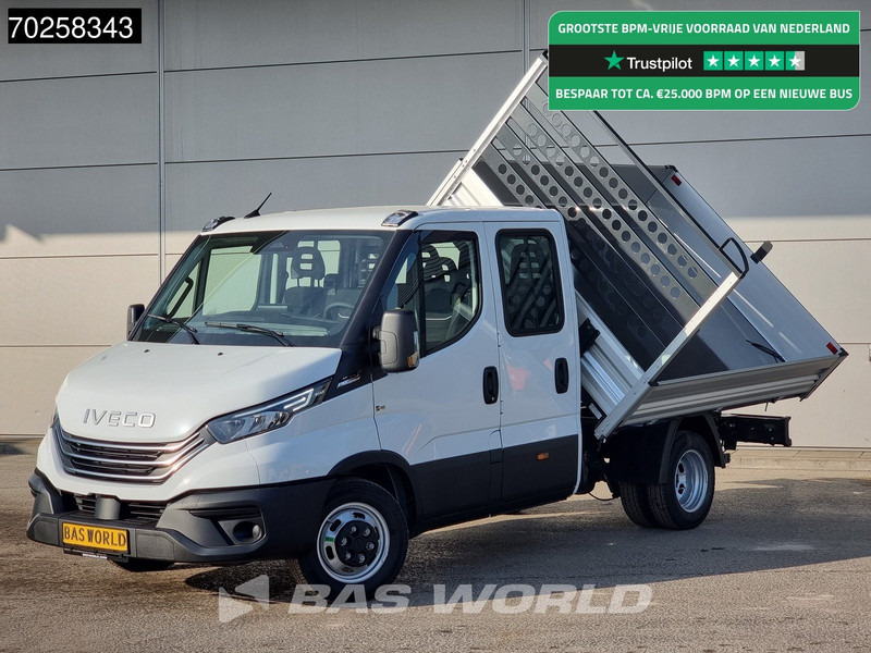 Iveco Daily 35C21 3-Zijdige Kipper Dubbel Cabine 210PK 3.0L Dubbellucht 3,5t Trekhaak ACC Airco LED Camera CarPlay Euro6 Tipper Benne Kieper - Komercauto pašizgāzējs: foto 1 Iveco Daily 35C21 3-Zijdige Kipper Dubbel Cabine 210PK 3.0L Dubbellucht 3,5t Trekhaak ACC Airco LED Camera CarPlay Euro6 Tipper Benne Kieper - Komercauto pašizgāzējs: foto 1