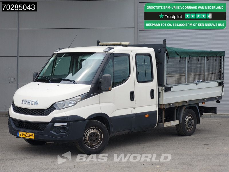 Iveco Daily 35S11 Open Laadbak met Kist Dubbel Cabine 3,5t Trekhaak Airco Pickup Pritsche Open Box Airco Trekhaak - Automašīna ar kravas platformu: foto 1 Iveco Daily 35S11 Open Laadbak met Kist Dubbel Cabine 3,5t Trekhaak Airco Pickup Pritsche Open Box Airco Trekhaak - Automašīna ar kravas platformu: foto 1