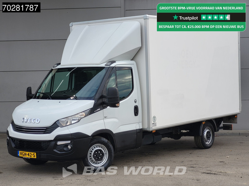 Iveco Daily 35S18 3.0L Laadklep Bakwagen Airco Lat om Lat Euro6 Meubelbak Koffer 20m3 Airco - Furgons ar slēgtā virsbūve: foto 1 Iveco Daily 35S18 3.0L Laadklep Bakwagen Airco Lat om Lat Euro6 Meubelbak Koffer 20m3 Airco - Furgons ar slēgtā virsbūve: foto 1