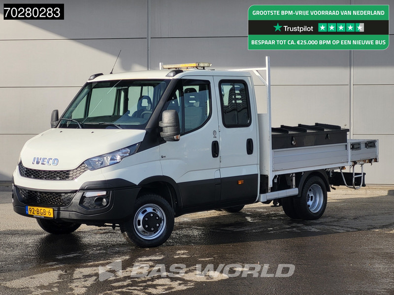Iveco Daily 50C17 3,0L Automaat HIAB 017T-2 DC Open laadbak Dubbellucht Airco Euro6 Pickup Crane Kraanwagen Pritsche Airco Dubbel cabine - Automašīna ar kravas platformu: foto 1 Iveco Daily 50C17 3,0L Automaat HIAB 017T-2 DC Open laadbak Dubbellucht Airco Euro6 Pickup Crane Kraanwagen Pritsche Airco Dubbel cabine - Automašīna ar kravas platformu: foto 1