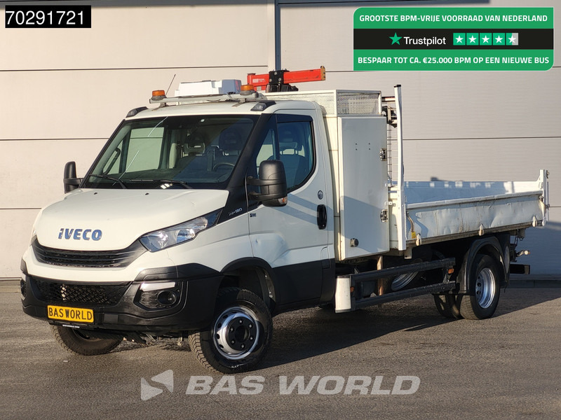 Iveco Daily 70C18 3.0L Open Laadbak 500KG Kraan Kraanwagen Open Laadbak 3,5t Trekhaak Airco Cruise Euro6 Kraan Crane Kranwagen Pritsche Pick - Automašīna ar kravas platformu: foto 1 Iveco Daily 70C18 3.0L Open Laadbak 500KG Kraan Kraanwagen Open Laadbak 3,5t Trekhaak Airco Cruise Euro6 Kraan Crane Kranwagen Pritsche Pick - Automašīna ar kravas platformu: foto 1