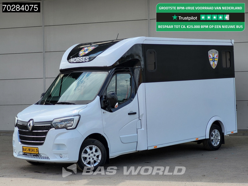 Renault Master 165PK Paardenwagen Hengstenuitvoering Navi LED Trekhaak Airco Cruise Camera Euro6 Horsetruck 15m3 Airco Trekhaak Cruise control - Komercauto: foto 1 Renault Master 165PK Paardenwagen Hengstenuitvoering Navi LED Trekhaak Airco Cruise Camera Euro6 Horsetruck 15m3 Airco Trekhaak Cruise control - Komercauto: foto 1