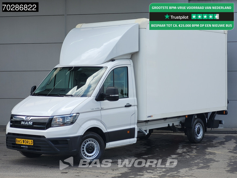 MAN TGE 3.140 Automaat Bakwagen Laadklep Airco Cruise Camera Euro6 Meubelbak Koffer 20m3 Airco Cruise control - Furgons ar slēgtā virsbūve: foto 1 MAN TGE 3.140 Automaat Bakwagen Laadklep Airco Cruise Camera Euro6 Meubelbak Koffer 20m3 Airco Cruise control - Furgons ar slēgtā virsbūve: foto 1
