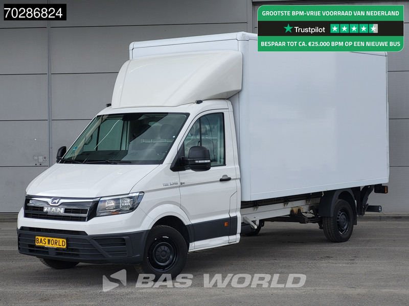 MAN TGE 3.140 Automaat Bakwagen Laadklep Airco Cruise Camera Euro6 Meubelbak Koffer 20m3 Airco Cruise control - Furgons ar slēgtā virsbūve: foto 1 MAN TGE 3.140 Automaat Bakwagen Laadklep Airco Cruise Camera Euro6 Meubelbak Koffer 20m3 Airco Cruise control - Furgons ar slēgtā virsbūve: foto 1