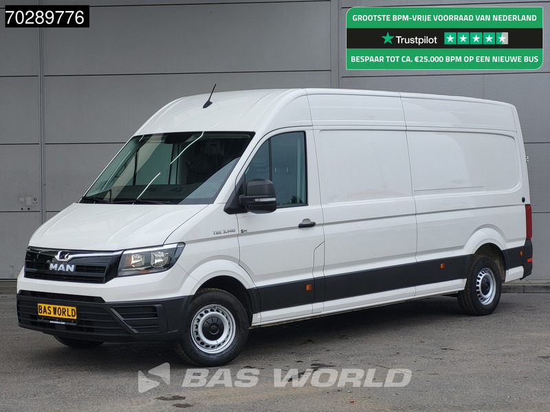 Kravas mikroautobuss MAN TGE 3.140 Automaat L4H3 Airco Camera Parkeersensoren Euro6 L3H2 15m3 Airco: foto 1