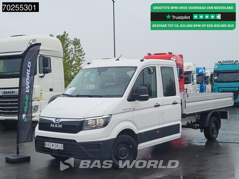 MAN TGE 3.140 Automaat Open Laadbak Trekhaak Airco Cruise Euro6 Pickup Pritsche Open Box Airco Trekhaak Cruise control - Automašīna ar kravas platformu: foto 1 MAN TGE 3.140 Automaat Open Laadbak Trekhaak Airco Cruise Euro6 Pickup Pritsche Open Box Airco Trekhaak Cruise control - Automašīna ar kravas platformu: foto 1