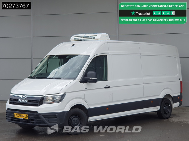 MAN TGE 3.140 Koelwagen Automaat Thermo King V-200 MAX L4H3 Airco Camera Parkeersensoren L3H2 Euro6 Koel Koeler Kühl Kühler Kühlwagen 12m3 Air - Komercauto refrižerators: foto 1 MAN TGE 3.140 Koelwagen Automaat Thermo King V-200 MAX L4H3 Airco Camera Parkeersensoren L3H2 Euro6 Koel Koeler Kühl Kühler Kühlwagen 12m3 Air - Komercauto refrižerators: foto 1