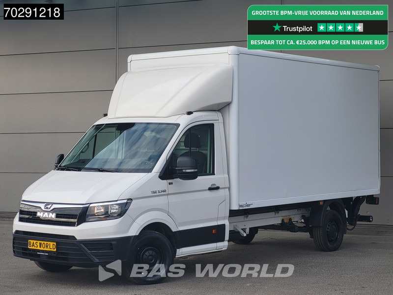 MAN TGE 3.140 Laadklep Automaat Bakwagen Airco Cruise Camera Euro6 Meubelbak Koffer 20m3 Airco Cruise control - Furgons ar slēgtā virsbūve: foto 1 MAN TGE 3.140 Laadklep Automaat Bakwagen Airco Cruise Camera Euro6 Meubelbak Koffer 20m3 Airco Cruise control - Furgons ar slēgtā virsbūve: foto 1