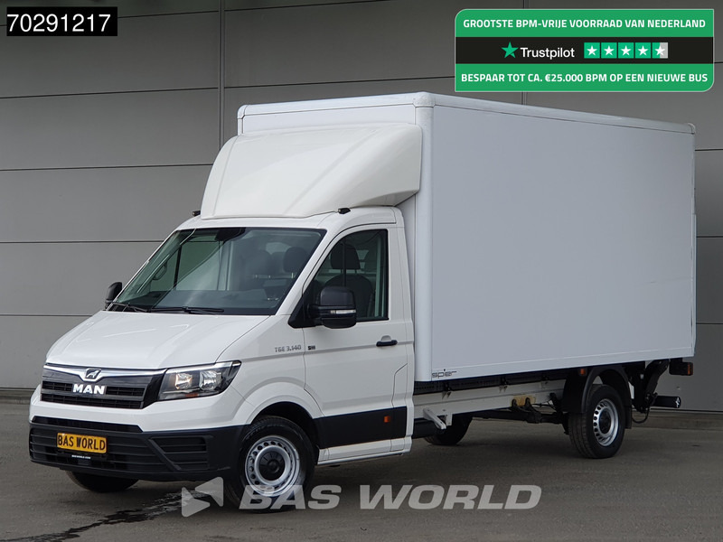 MAN TGE 3.140 Laadklep Bakwagen Airco Cruise Camera Euro6 Meubelbak Koffer 20m3 Airco Cruise control - Furgons ar slēgtā virsbūve: foto 1 MAN TGE 3.140 Laadklep Bakwagen Airco Cruise Camera Euro6 Meubelbak Koffer 20m3 Airco Cruise control - Furgons ar slēgtā virsbūve: foto 1