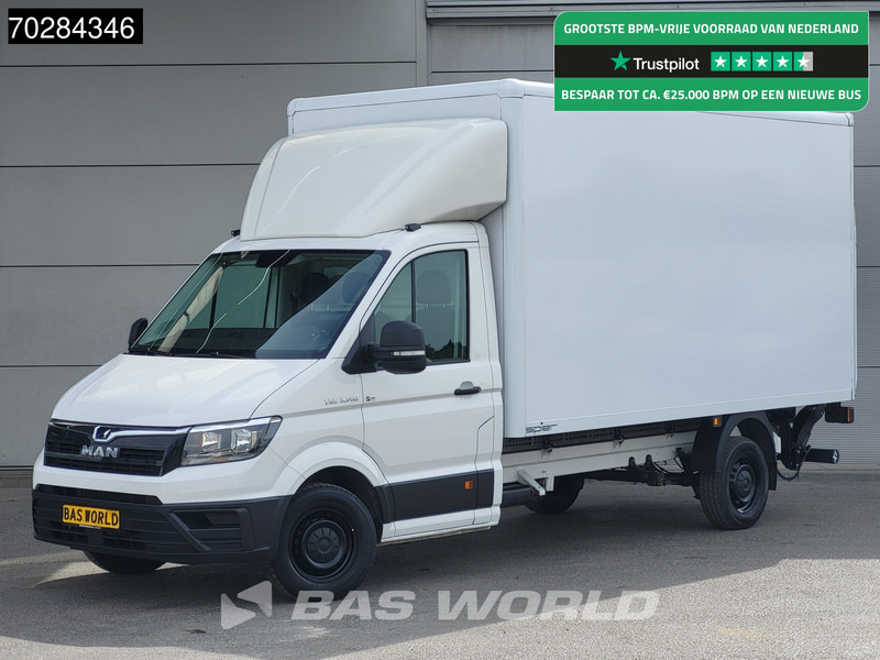 MAN TGE 3.140 Laadklep Bakwagen Airco Cruise Camera Euro6 Meubelbak Koffer 20m3 Airco Cruise control - Furgons ar slēgtā virsbūve: foto 1 MAN TGE 3.140 Laadklep Bakwagen Airco Cruise Camera Euro6 Meubelbak Koffer 20m3 Airco Cruise control - Furgons ar slēgtā virsbūve: foto 1