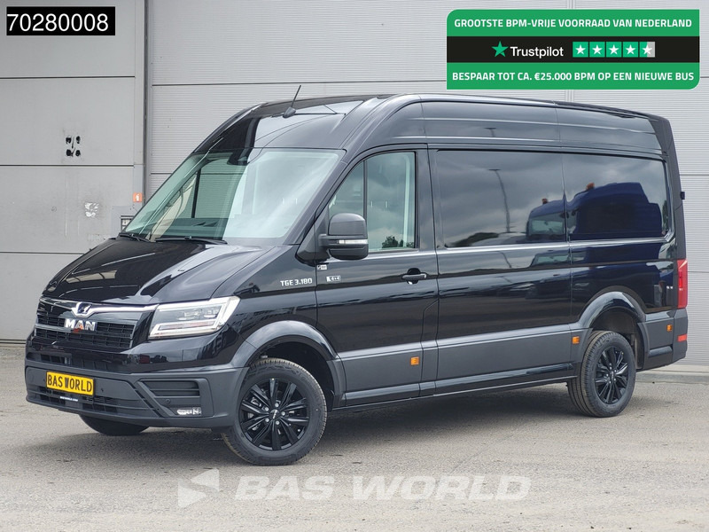 MAN TGE 3.180 4x4 Automaat 2025 Facelift L3H3 LED ACC Navi Airco Cruise Camera Parkeersensoren L2H2 Allrad 4WD 12m3 Airco - Kravas mikroautobuss: foto 1 MAN TGE 3.180 4x4 Automaat 2025 Facelift L3H3 LED ACC Navi Airco Cruise Camera Parkeersensoren L2H2 Allrad 4WD 12m3 Airco - Kravas mikroautobuss: foto 1