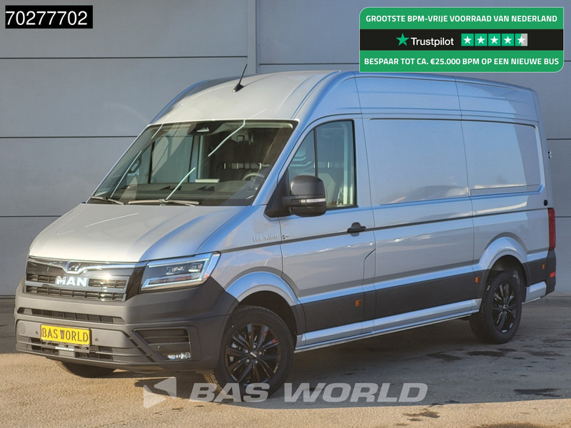 MAN TGE 3.180 Automaat 180PK L3H3 LED Airco Cruise Trekhaak Camera Parkeersensoren L2H2 11m3 Airco Trekhaak - Kravas mikroautobuss: foto 1 MAN TGE 3.180 Automaat 180PK L3H3 LED Airco Cruise Trekhaak Camera Parkeersensoren L2H2 11m3 Airco Trekhaak - Kravas mikroautobuss: foto 1