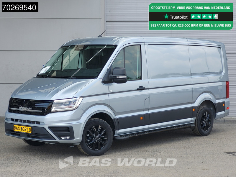 MAN TGE 3.180 Automaat 2025 Black Edition model Facelift L3H2 Navi CarPlay Camera L2H1 10m3 Airco Cruise control - Kravas mikroautobuss: foto 1 MAN TGE 3.180 Automaat 2025 Black Edition model Facelift L3H2 Navi CarPlay Camera L2H1 10m3 Airco Cruise control - Kravas mikroautobuss: foto 1