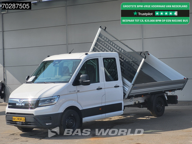 MAN TGE 3.180 Driezijdige Kipper Automaat Dubbel Cabine 2025 Facelift 180PK Trekhaak LED Navi ACC Airco Cruise Euro6 Kipper Tippe Benne Kieper - Komercauto pašizgāzējs: foto 1 MAN TGE 3.180 Driezijdige Kipper Automaat Dubbel Cabine 2025 Facelift 180PK Trekhaak LED Navi ACC Airco Cruise Euro6 Kipper Tippe Benne Kieper - Komercauto pašizgāzējs: foto 1
