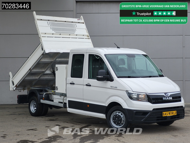 MAN TGE 5.120 Open Laadbak met Kist Dubbel Cabine Dubbellucht 3,5t Trekhaak Navi Airco Cruise Euro6 Pritsche Open Box Pickup Airco Dubbel cabi - Automašīna ar kravas platformu: foto 1 MAN TGE 5.120 Open Laadbak met Kist Dubbel Cabine Dubbellucht 3,5t Trekhaak Navi Airco Cruise Euro6 Pritsche Open Box Pickup Airco Dubbel cabi - Automašīna ar kravas platformu: foto 1