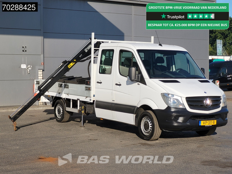 Mercedes-Benz Sprinter 310 CDI Euro6 Automaat Open laadbak Kraanwagen HIAB 017T-2 Navi Airco Euro6 Kraan Crane Kranwagen Pickup Pritsche Airco - Automašīna ar kravas platformu: foto 1 Mercedes-Benz Sprinter 310 CDI Euro6 Automaat Open laadbak Kraanwagen HIAB 017T-2 Navi Airco Euro6 Kraan Crane Kranwagen Pickup Pritsche Airco - Automašīna ar kravas platformu: foto 1