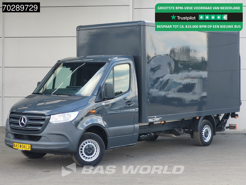 Mercedes-Benz Sprinter 316 CDI Laadklep Bakwagen Airco Camera MBUX CarPlay Euro6 Meubelbak Koffer 19m3 Airco Cruise control - Furgons ar slēgtā virsbūve: foto 1 Mercedes-Benz Sprinter 316 CDI Laadklep Bakwagen Airco Camera MBUX CarPlay Euro6 Meubelbak Koffer 19m3 Airco Cruise control - Furgons ar slēgtā virsbūve: foto 1