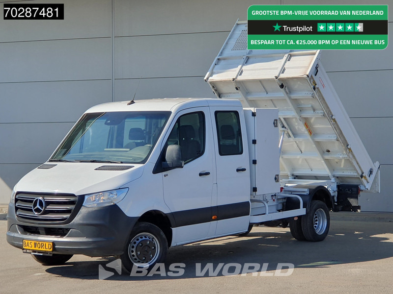 Mercedes-Benz Sprinter 514 CDI Kipper met Kist Dubbel Cabine Dubbellucht 3,5t Trekhaak Airco Cruise Euro6 Tipper Benne Kieper 2m3 Airco Trekhaak Cruise - Komercauto pašizgāzējs: foto 1 Mercedes-Benz Sprinter 514 CDI Kipper met Kist Dubbel Cabine Dubbellucht 3,5t Trekhaak Airco Cruise Euro6 Tipper Benne Kieper 2m3 Airco Trekhaak Cruise - Komercauto pašizgāzējs: foto 1