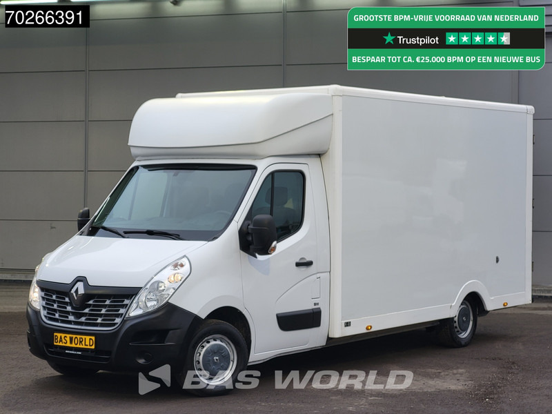 Renault Master 130pk Bakwagen Verkoopwagen Airco Cruise Euro6 Plancher Meubelbak Foodtruck Paardenwagen 20m3 Airco Cruise control - Furgons ar slēgtā virsbūve: foto 1 Renault Master 130pk Bakwagen Verkoopwagen Airco Cruise Euro6 Plancher Meubelbak Foodtruck Paardenwagen 20m3 Airco Cruise control - Furgons ar slēgtā virsbūve: foto 1