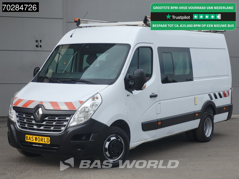 Renault Master 130pk Dubbel Cabine Dubbellucht L3H2 3,5t Trekhaak Airco Cruise Imperiaal Werkplaatsinrichting Euro6 DC Doka Mixto 8m3 Airco Trekhaak - Kravas mikroautobuss: foto 1 Renault Master 130pk Dubbel Cabine Dubbellucht L3H2 3,5t Trekhaak Airco Cruise Imperiaal Werkplaatsinrichting Euro6 DC Doka Mixto 8m3 Airco Trekhaak - Kravas mikroautobuss: foto 1