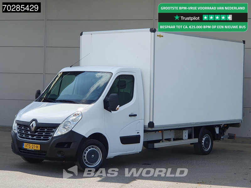 Renault Master 130pk Laadklep Bakwagen Airco Euro6 Meubelbak Koffer 21m3 Airco - Furgons ar slēgtā virsbūve: foto 1 Renault Master 130pk Laadklep Bakwagen Airco Euro6 Meubelbak Koffer 21m3 Airco - Furgons ar slēgtā virsbūve: foto 1