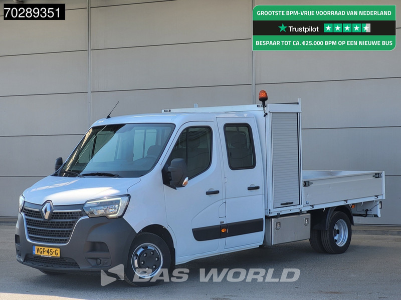 Renault Master 145PK Open Laadbak Dubbellucht 3,5t Trekhaak DC Dubbel Cabine Airco Cruise Euro6 Pritsche Pickup Open Box Airco Trekhaak Cruise contro - Automašīna ar kravas platformu: foto 1 Renault Master 145PK Open Laadbak Dubbellucht 3,5t Trekhaak DC Dubbel Cabine Airco Cruise Euro6 Pritsche Pickup Open Box Airco Trekhaak Cruise contro - Automašīna ar kravas platformu: foto 1