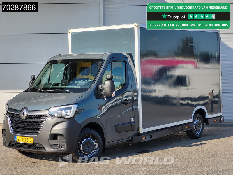 Renault Master 150PK Bakwagen Airco Cruise Luchtvering Meubelbak Plancher Verkoopwagen Foodtruck Paardenwagen 18m3 Airco Cruise control - Furgons ar slēgtā virsbūve: foto 1 Renault Master 150PK Bakwagen Airco Cruise Luchtvering Meubelbak Plancher Verkoopwagen Foodtruck Paardenwagen 18m3 Airco Cruise control - Furgons ar slēgtā virsbūve: foto 1
