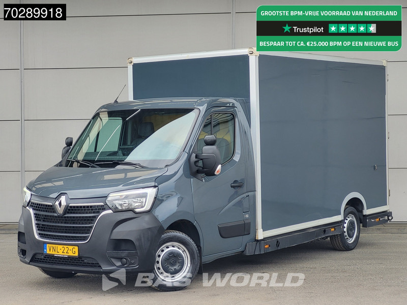 Renault Master 150PK Bakwagen Airco Cruise Luchtvering Meubelbak Plancher Verkoopwagen Foodtruck Paardenwagen 18m3 Airco Cruise control - Furgons ar slēgtā virsbūve: foto 1 Renault Master 150PK Bakwagen Airco Cruise Luchtvering Meubelbak Plancher Verkoopwagen Foodtruck Paardenwagen 18m3 Airco Cruise control - Furgons ar slēgtā virsbūve: foto 1
