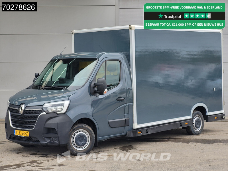 Renault Master 150PK Bakwagen Airco Cruise Luchtvering Meubelbak Plancher Verkoopwagen Foodtruck Paardenwagen 18m3 Airco Cruise control - Furgons ar slēgtā virsbūve: foto 1 Renault Master 150PK Bakwagen Airco Cruise Luchtvering Meubelbak Plancher Verkoopwagen Foodtruck Paardenwagen 18m3 Airco Cruise control - Furgons ar slēgtā virsbūve: foto 1
