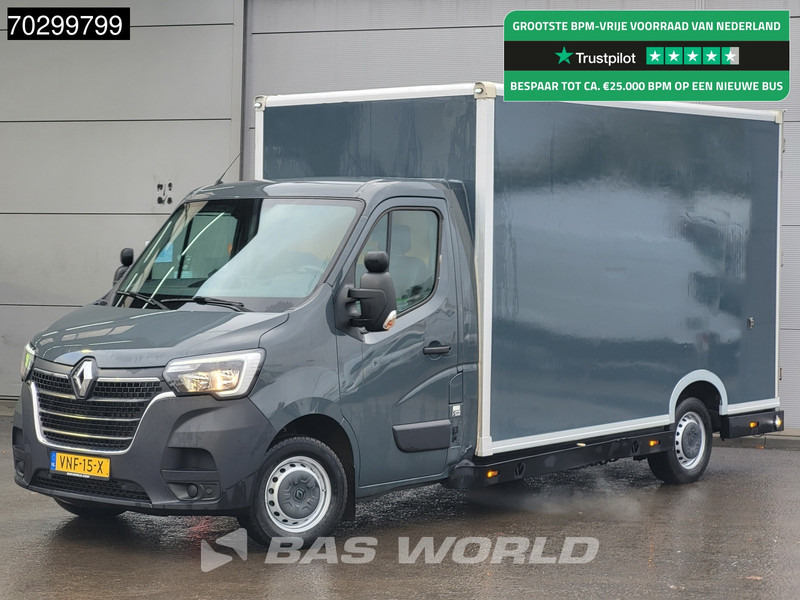 Renault Master 150PK Luchtvering Automaat Bakwagen Lowliner LED Airco Cruise Camera Euro6 Meubelwagen Koffer Verkoopwagen 18m3 Airco Cruise control - Furgons ar slēgtā virsbūve: foto 1 Renault Master 150PK Luchtvering Automaat Bakwagen Lowliner LED Airco Cruise Camera Euro6 Meubelwagen Koffer Verkoopwagen 18m3 Airco Cruise control - Furgons ar slēgtā virsbūve: foto 1