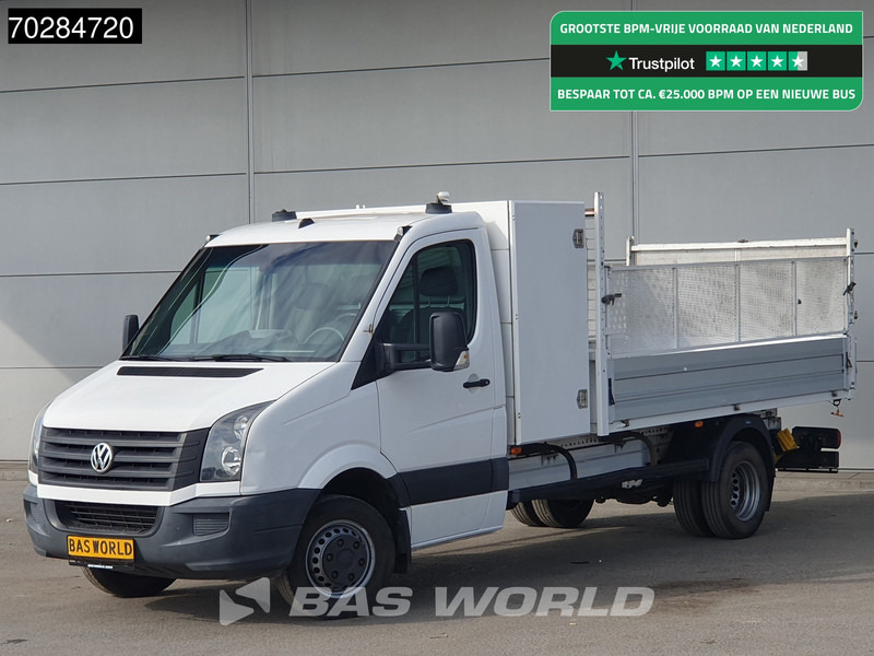 Volkswagen Crafter 136pk Open Laadbak met Kist Dubbellucht 3,5t Trekhaak Airco Euro6 Tipper Benne Kieper Airco Trekhaak - Automašīna ar kravas platformu: foto 1 Volkswagen Crafter 136pk Open Laadbak met Kist Dubbellucht 3,5t Trekhaak Airco Euro6 Tipper Benne Kieper Airco Trekhaak - Automašīna ar kravas platformu: foto 1