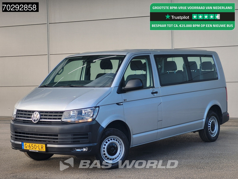 Volkswagen Transporter Incl. BPM & BTW Personenvervoer L2H1 Trekhaak Navi Airco Cruise Camera Parkeersensoren Kombi TV Taxi Euro6 Airco Tre - Mikroautobuss, Pasažieru furgons: foto 1 Volkswagen Transporter Incl. BPM & BTW Personenvervoer L2H1 Trekhaak Navi Airco Cruise Camera Parkeersensoren Kombi TV Taxi Euro6 Airco Tre - Mikroautobuss, Pasažieru furgons: foto 1