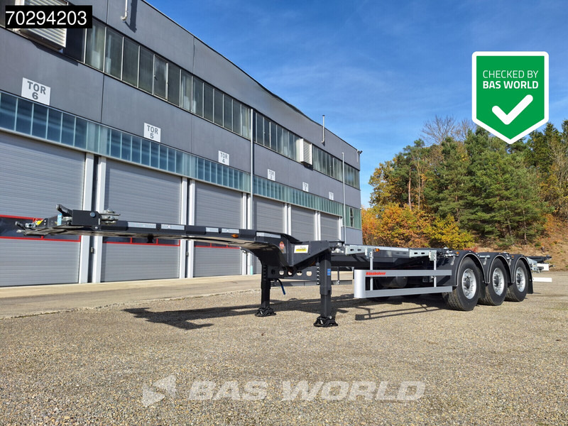 Kässbohrer K.SHG S / 40 - 12 / 27 EU 3 axles NEW! Container Chassis - Puspiekabe noņemamā virsbūve/ Konteineru vedējs: foto 2 Kässbohrer K.SHG S / 40 - 12 / 27 EU 3 axles NEW! Container Chassis - Puspiekabe noņemamā virsbūve/ Konteineru vedējs: foto 2