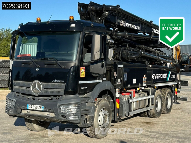 Mercedes-Benz Arocs 2840 Arocs 6X4 Unused! Everdigm 37CX-5 concrete pump Steel Suspension Automatic Euro 6 - Betona sūknis: foto 1 Mercedes-Benz Arocs 2840 Arocs 6X4 Unused! Everdigm 37CX-5 concrete pump Steel Suspension Automatic Euro 6 - Betona sūknis: foto 1