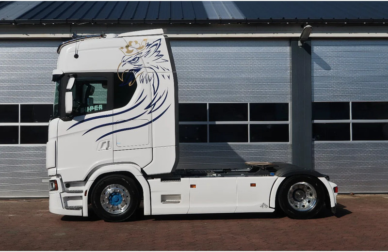 Vilcējs Scania 540S NGS FULL AIR/ RETARDER/ ALCOA/ LEATHER/ 2X TANK/ PARK AIRCO: foto 9