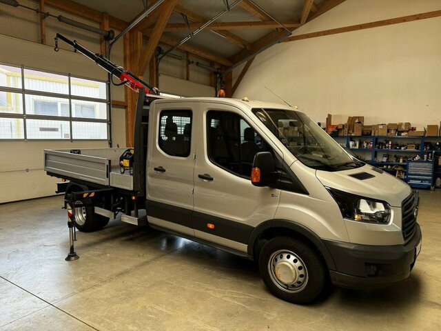 FORD Transit FT 350L Doka TdCI hydr. Fassi Kran... - Automašīna ar kravas platformu, Kravas-pasažieru furgons: foto 1 FORD Transit FT 350L Doka TdCI hydr. Fassi Kran... - Automašīna ar kravas platformu, Kravas-pasažieru furgons: foto 1