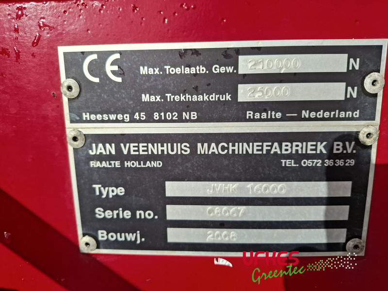 Meža tehnika Veenhuis JVK 16000 High tipper: foto 15 Meža tehnika Veenhuis JVK 16000 High tipper: foto 15