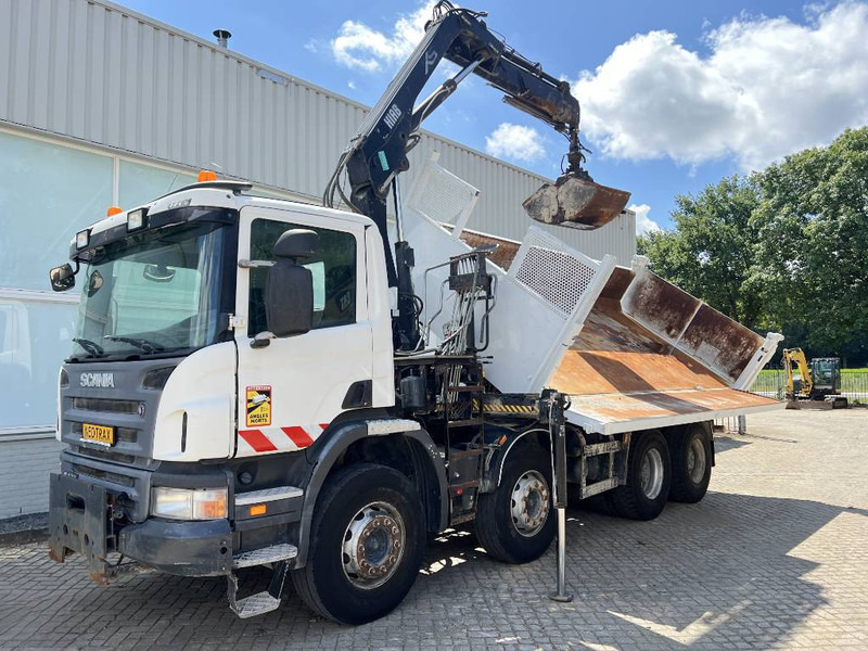 Scania P 400 8X4 KIPPER 2010 + HIAB Crane EURO 5 - Kravas automašīna pašizgāzējs, Kravas auto ar manipulatoru: foto 4 Scania P 400 8X4 KIPPER 2010 + HIAB Crane EURO 5 - Kravas automašīna pašizgāzējs, Kravas auto ar manipulatoru: foto 4