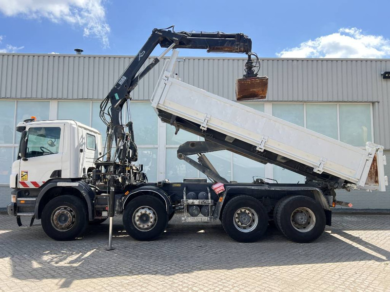 Scania P 400 8X4 KIPPER 2010 + HIAB Crane EURO 5 - Kravas automašīna pašizgāzējs, Kravas auto ar manipulatoru: foto 2 Scania P 400 8X4 KIPPER 2010 + HIAB Crane EURO 5 - Kravas automašīna pašizgāzējs, Kravas auto ar manipulatoru: foto 2