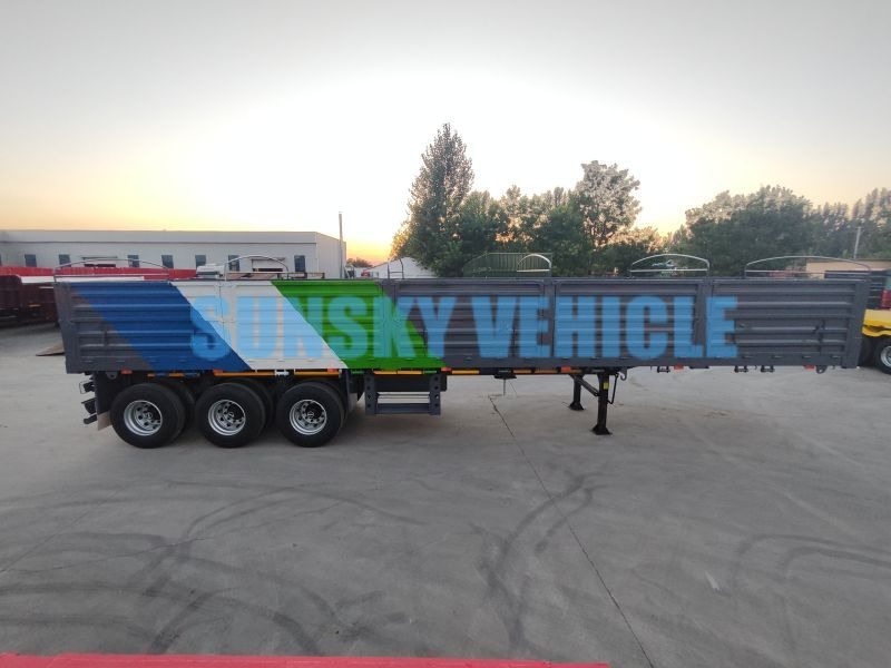 SUNSKY Drop Side semi trailer - Bortu puspiekabe/ Platforma: foto 5 SUNSKY Drop Side semi trailer - Bortu puspiekabe/ Platforma: foto 5